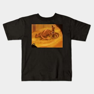 Dragon guarding his treasure | Artprint Kids T-Shirt